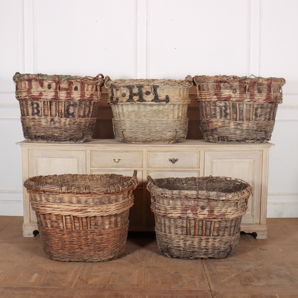 Collection of Four Champagne Grape Baskets