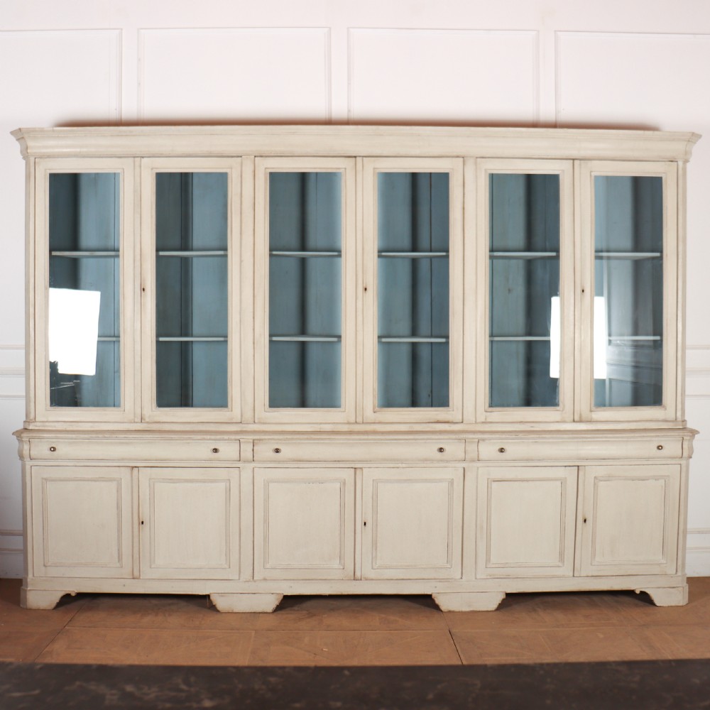 19th Century Italian Painted Bookcase