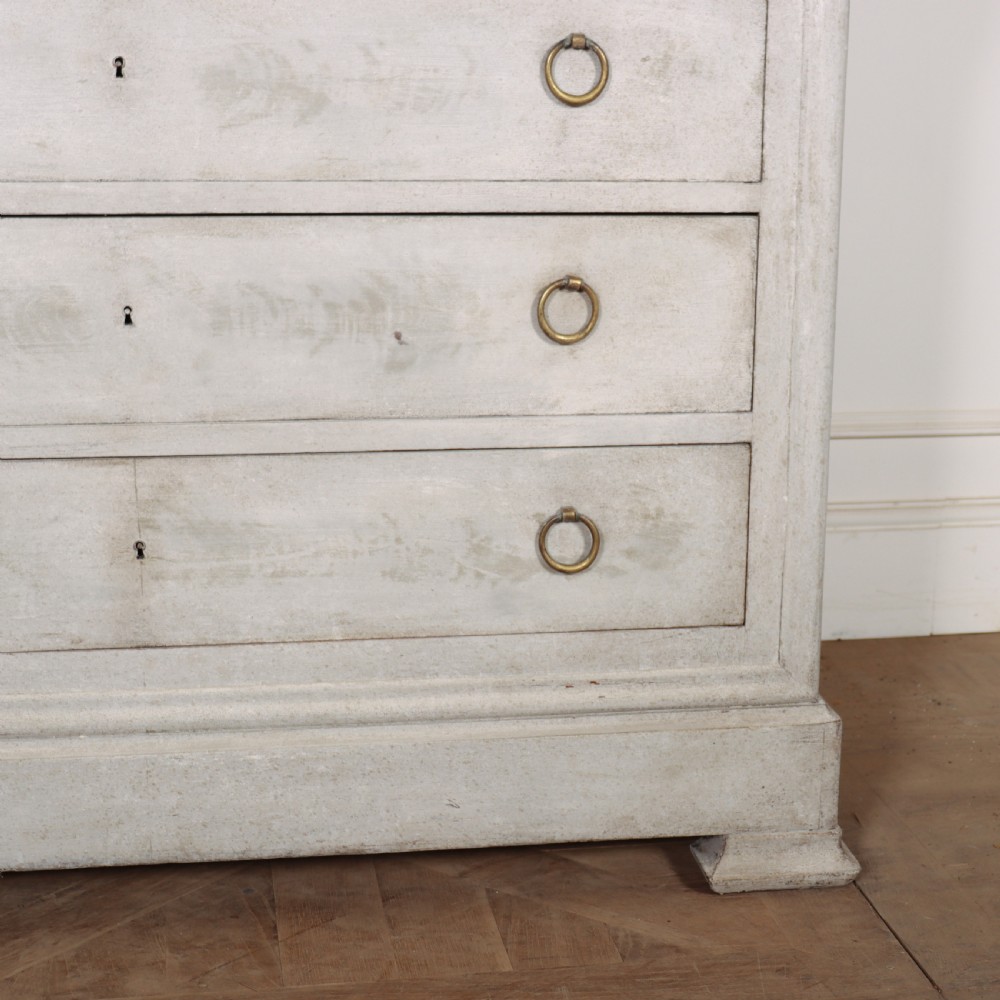 French Painted Marble Top Commode View IV