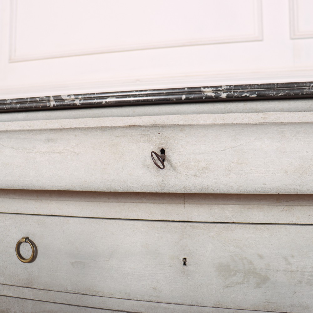 French Painted Marble Top Commode View VIII