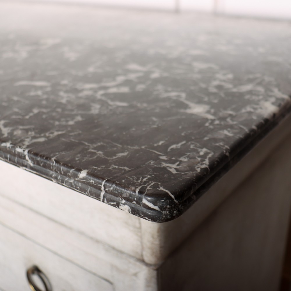 French Painted Marble Top Commode View IX