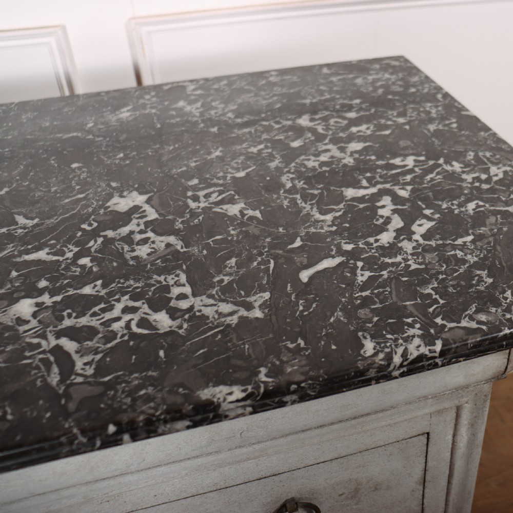 French Painted Marble Top Commode View X