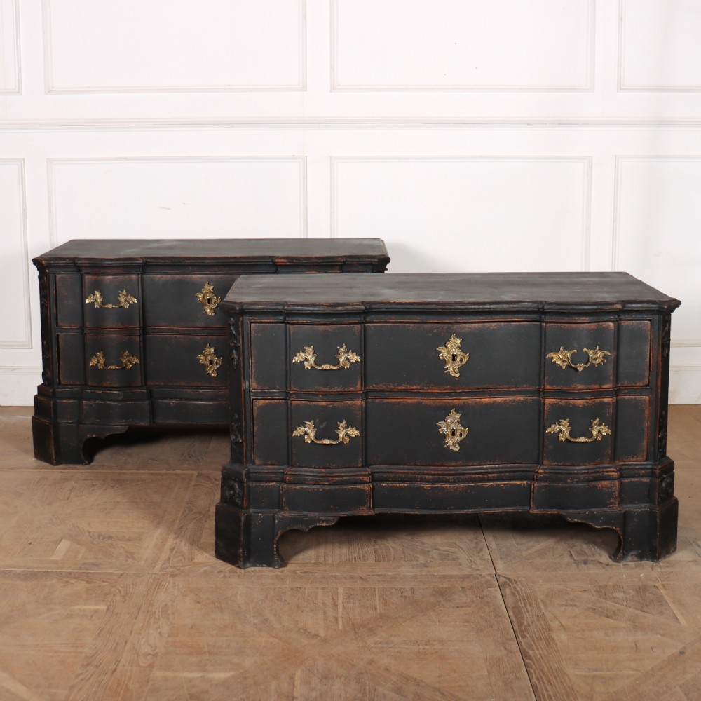 Pair of 18th Century Painted Commodes