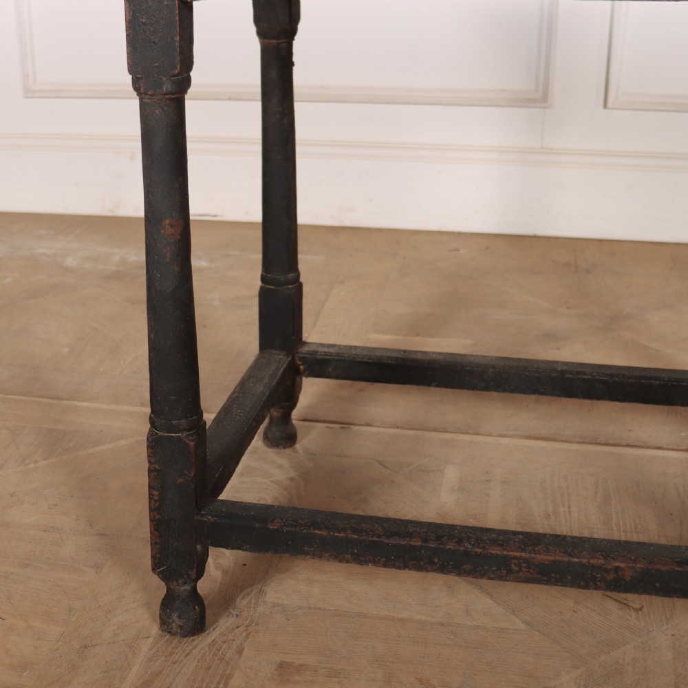 English 18th Century Painted Lamp Table View V