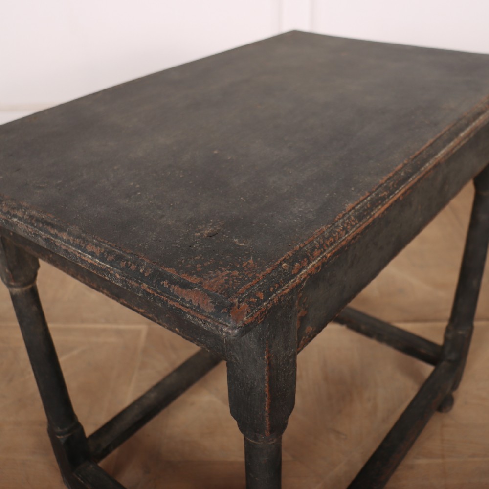 English 18th Century Painted Lamp Table View VIII