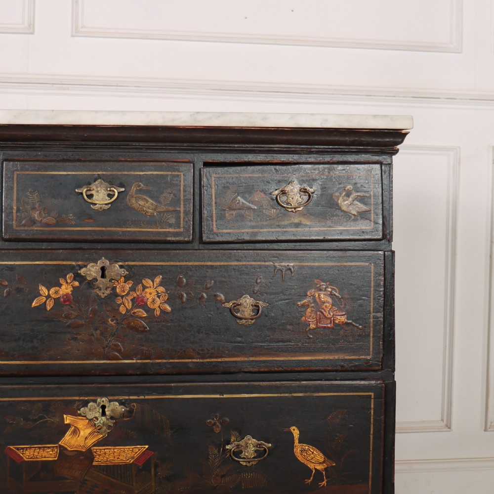 English Chinoiserie Chest of Drawers View II