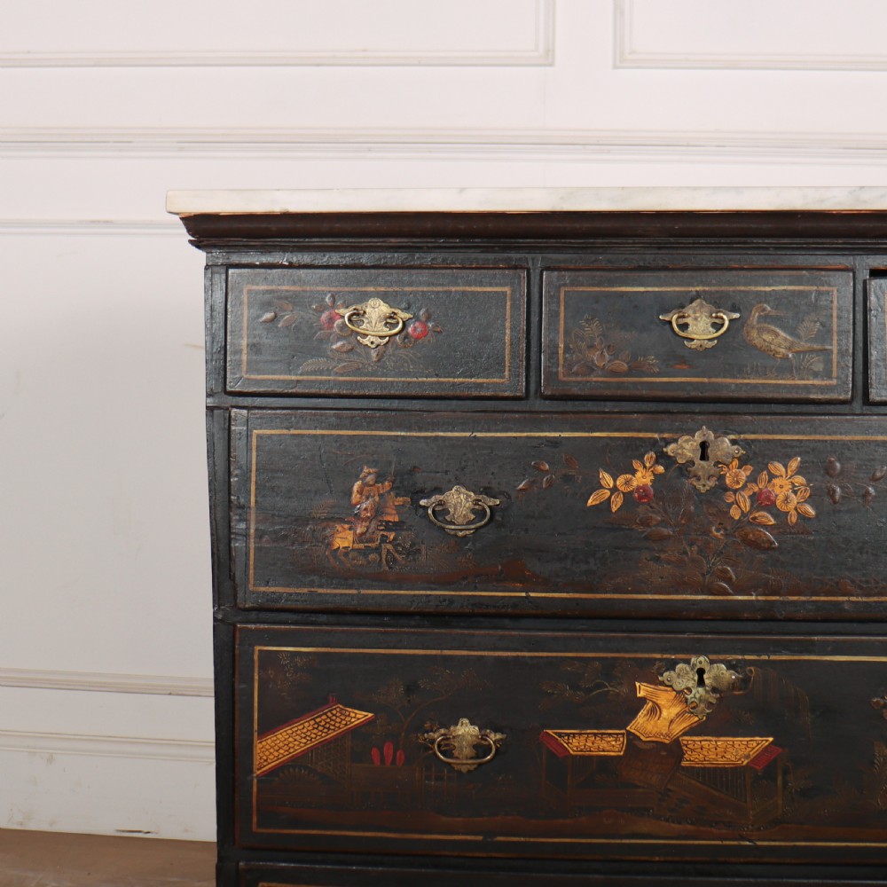 English Chinoiserie Chest of Drawers View III