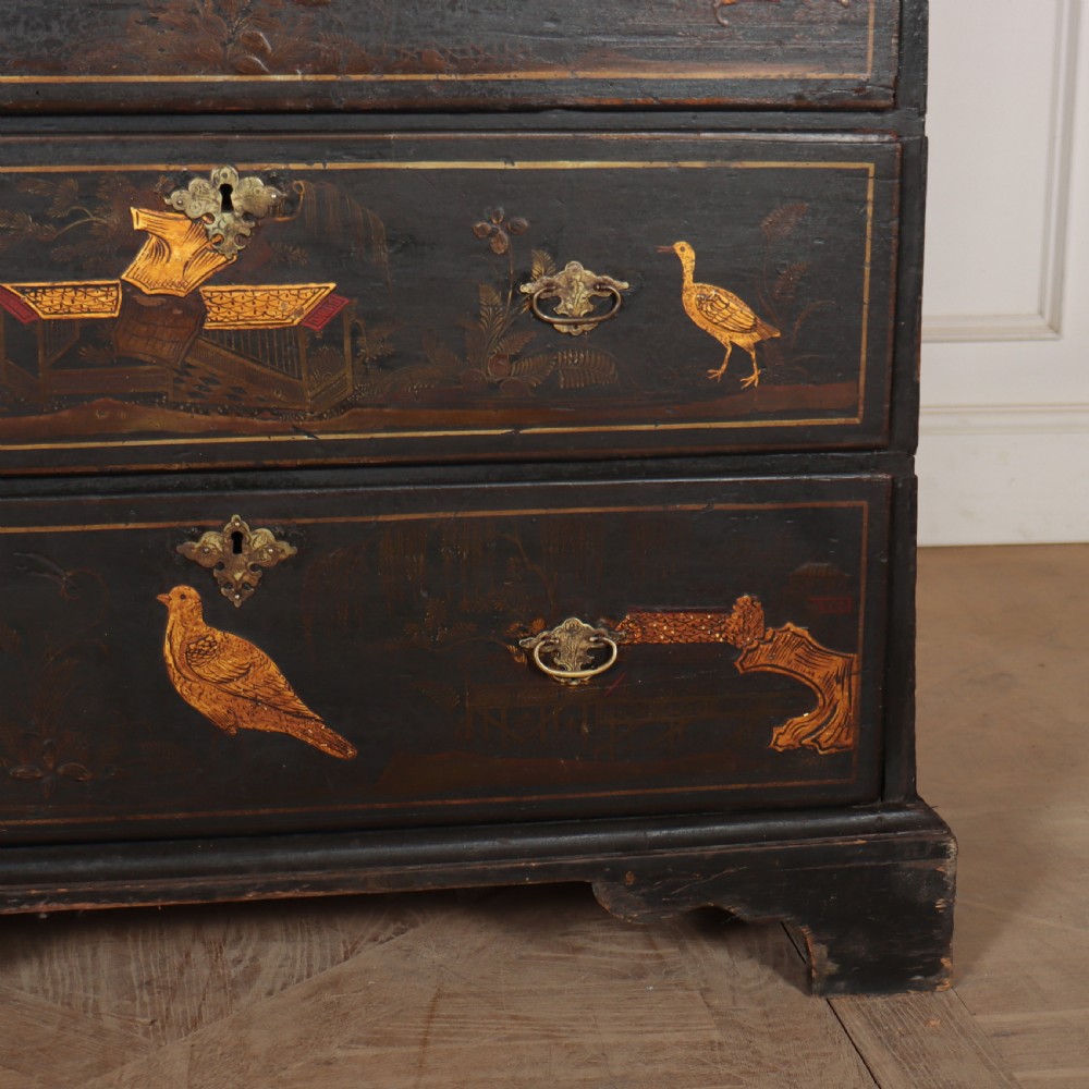 English Chinoiserie Chest of Drawers View IV