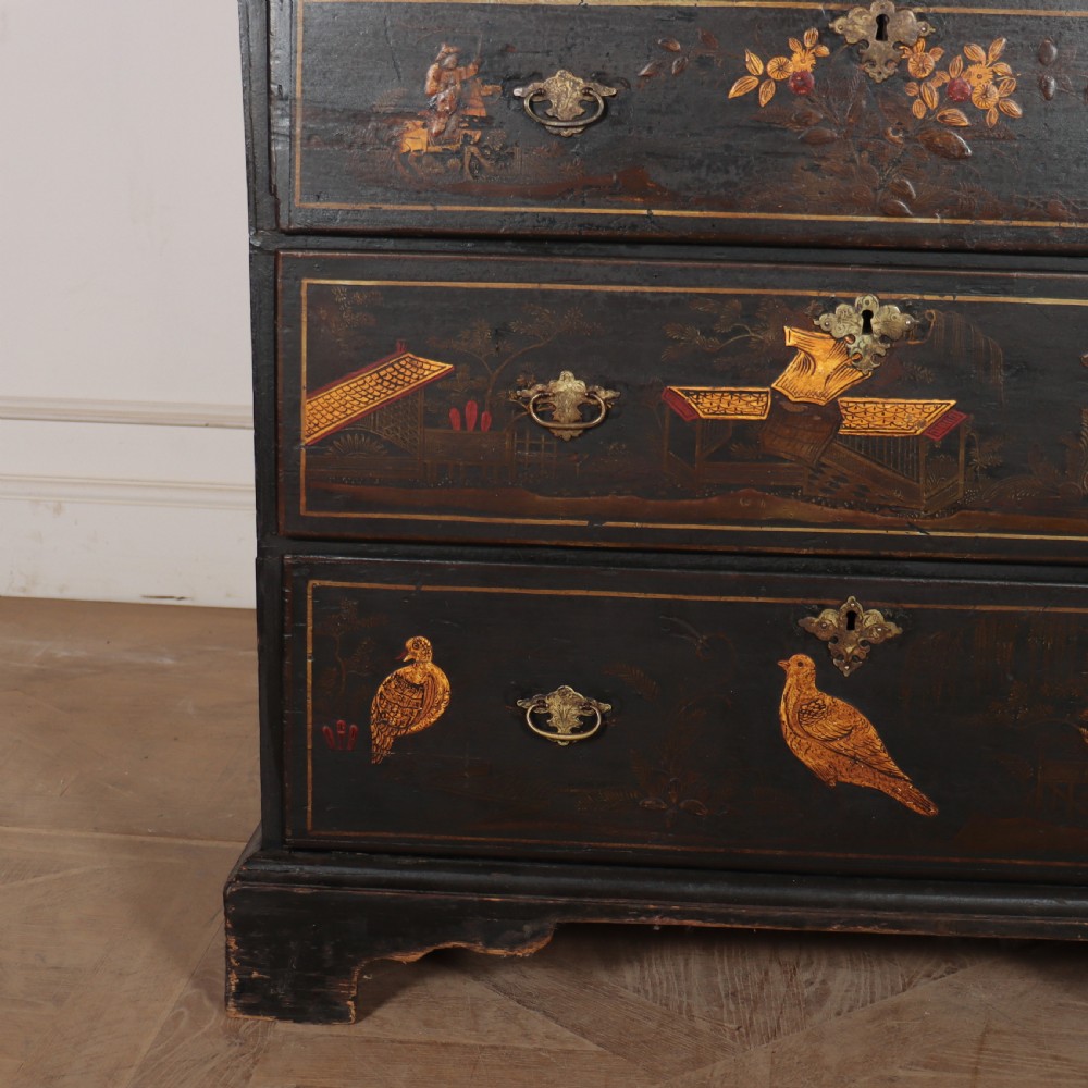 English Chinoiserie Chest of Drawers View V
