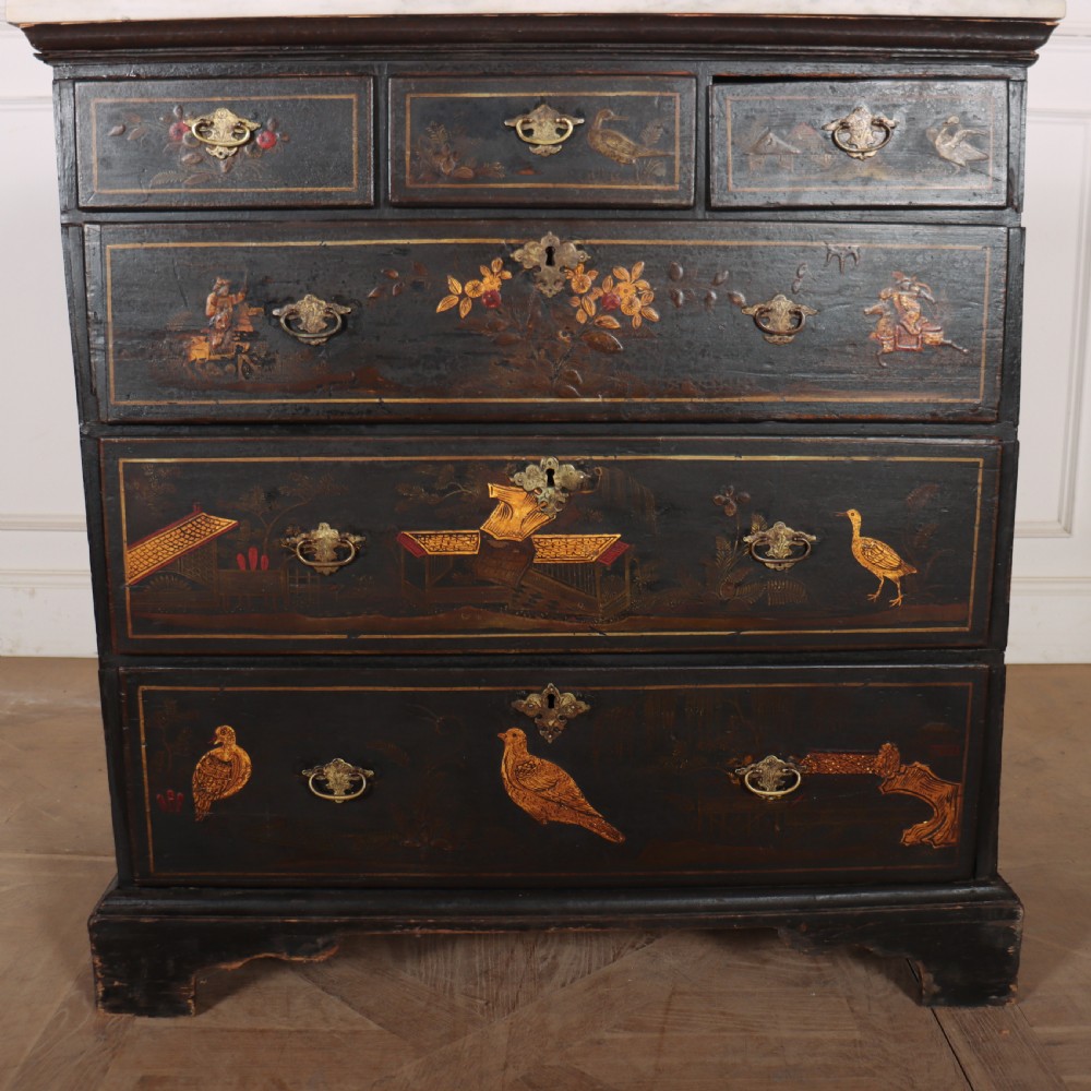 English Chinoiserie Chest of Drawers View X