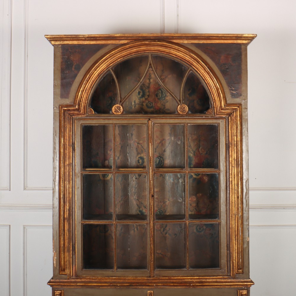 Original Painted Italian Glazed Bookcase View II