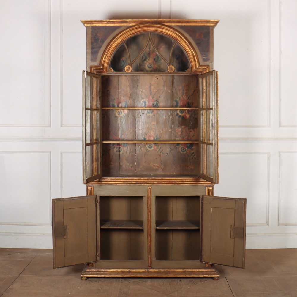 Original Painted Italian Glazed Bookcase View VIII