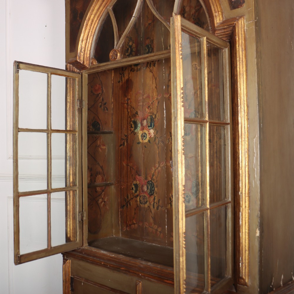 Original Painted Italian Glazed Bookcase View XII