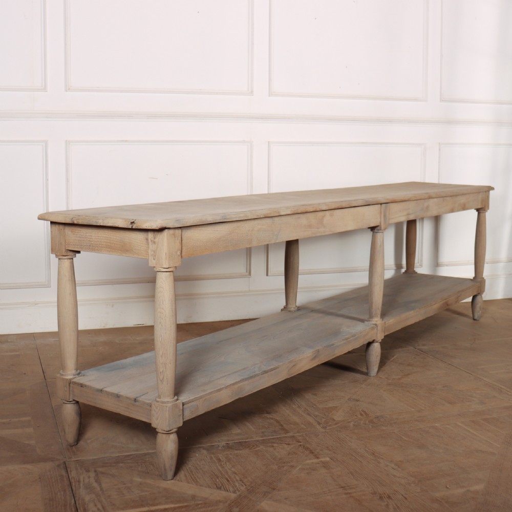 French Bleached Oak Drapers Table