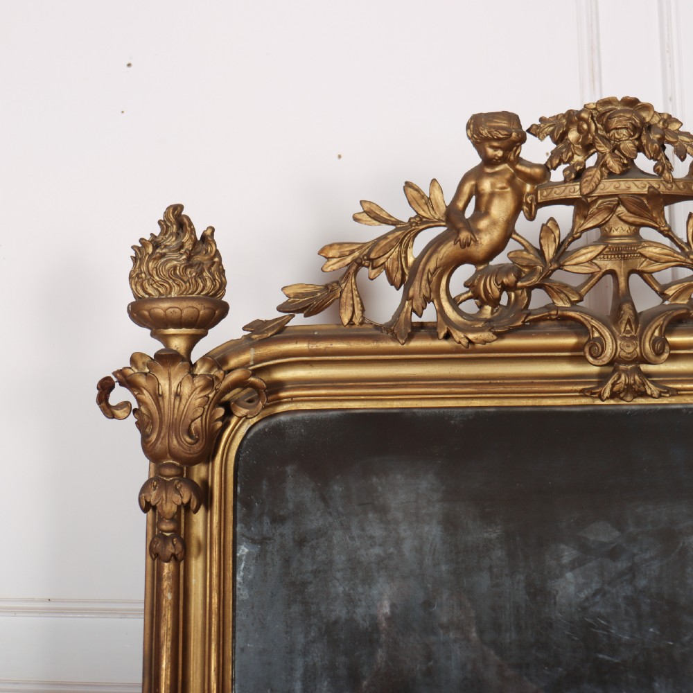 French Carved Gilt Mirror View II