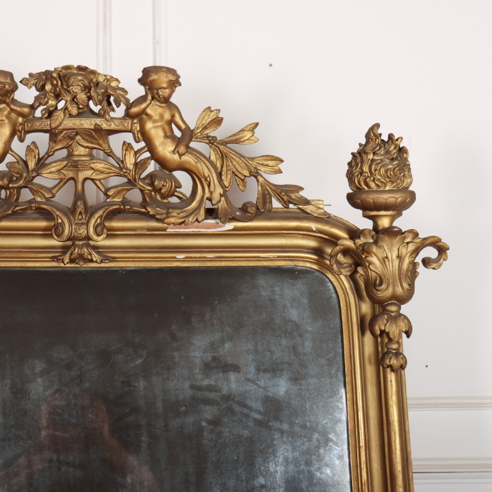 French Carved Gilt Mirror View III