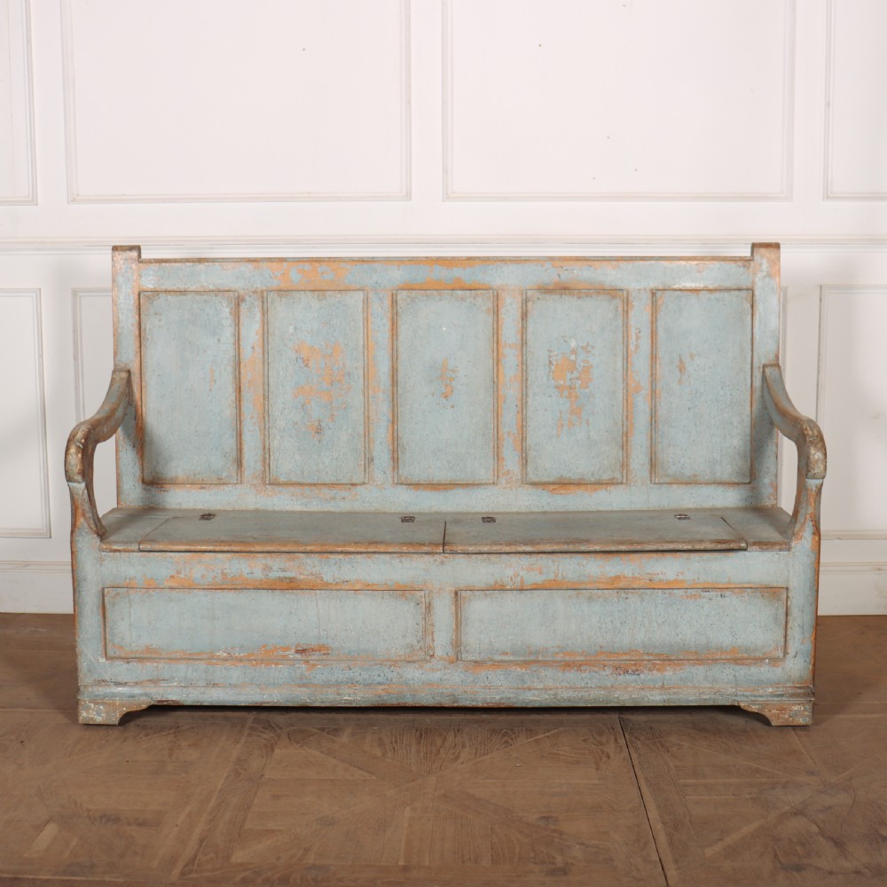 Welsh Painted Box Settle