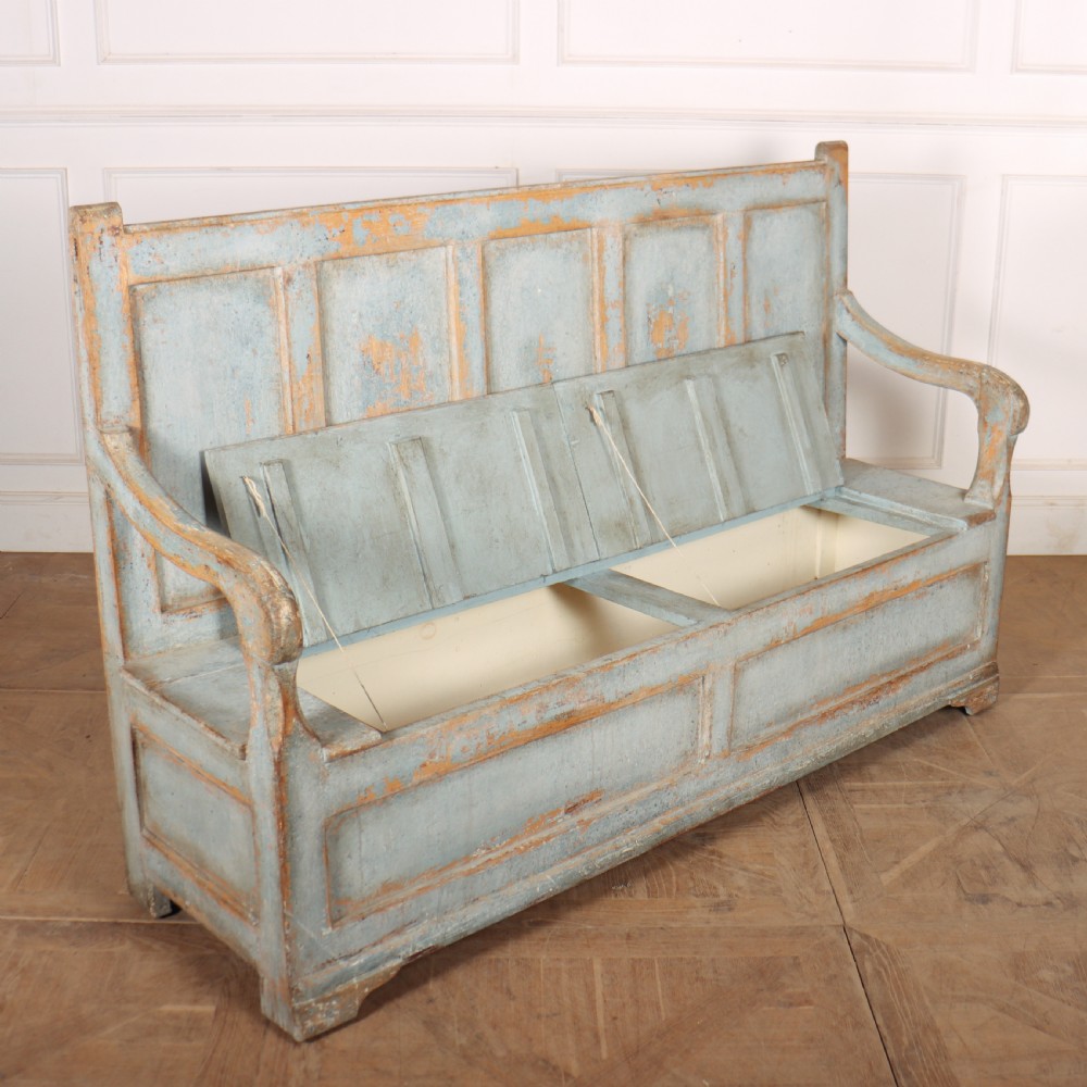 Welsh Painted Box Settle View IX