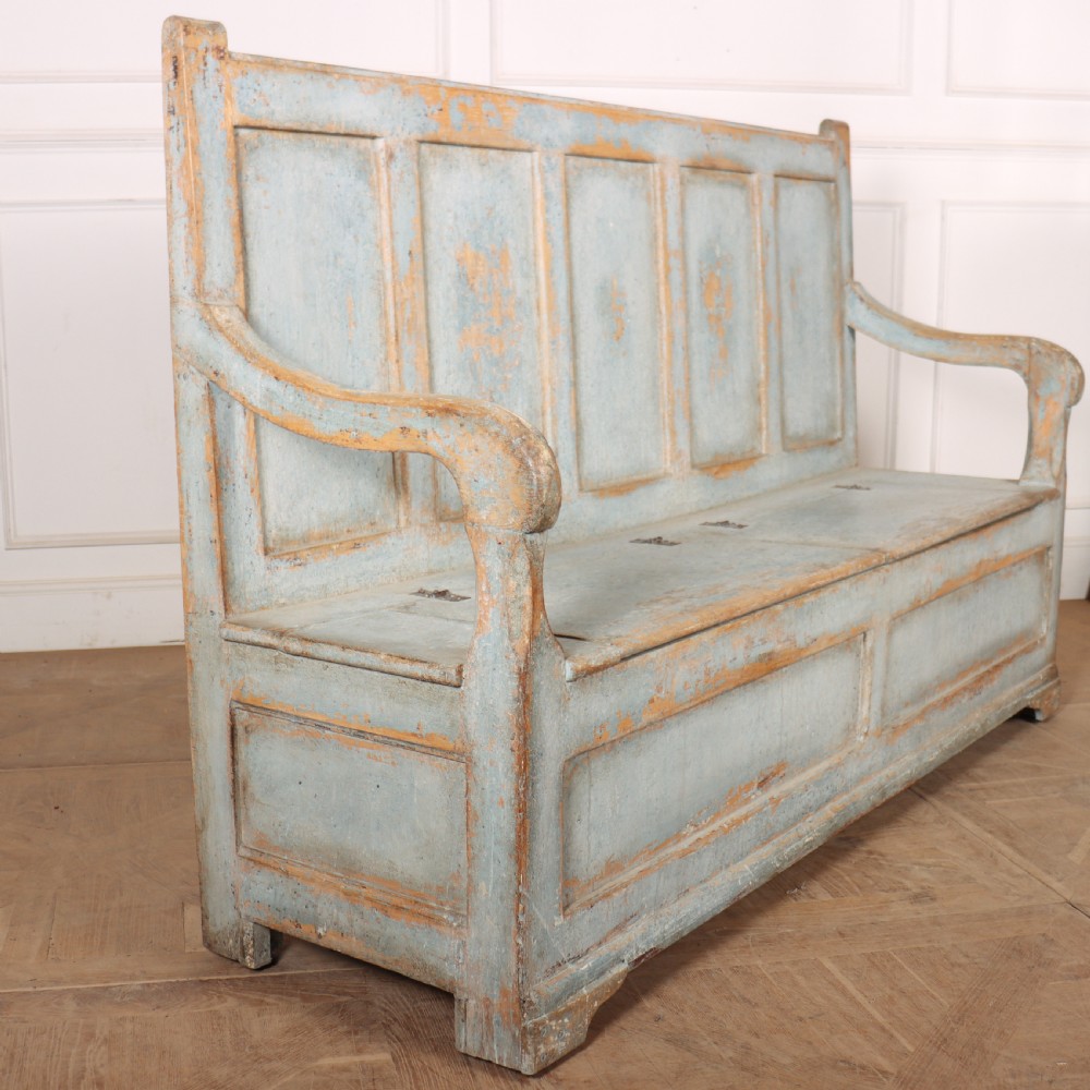 Welsh Painted Box Settle View X