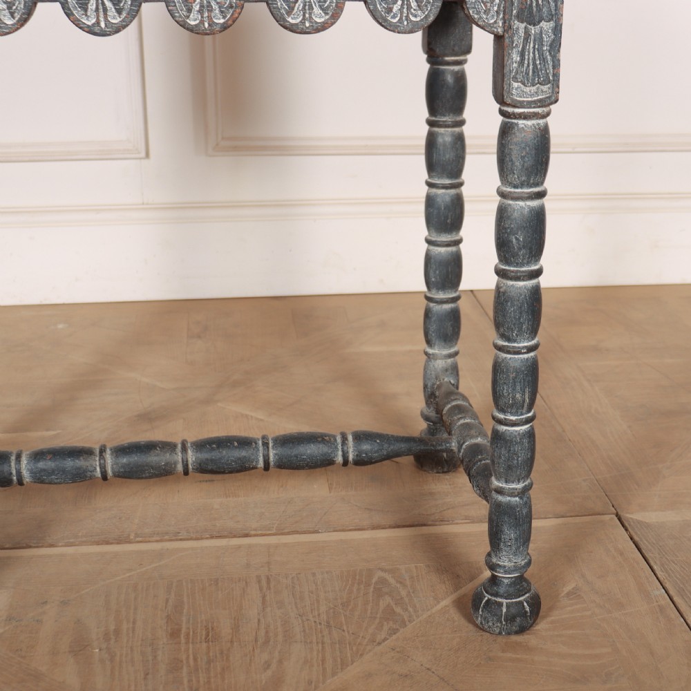 English Carved and Painted Side Table View III