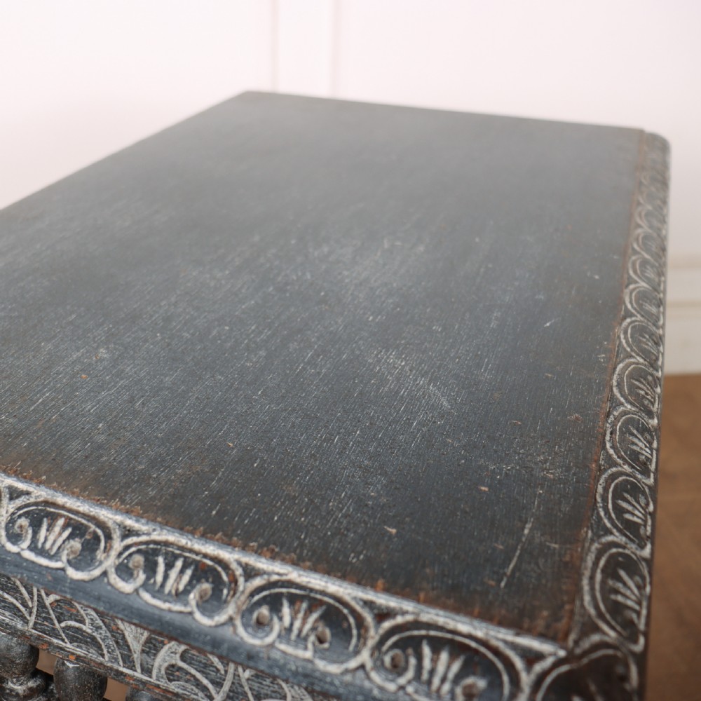 English Carved and Painted Side Table View VII