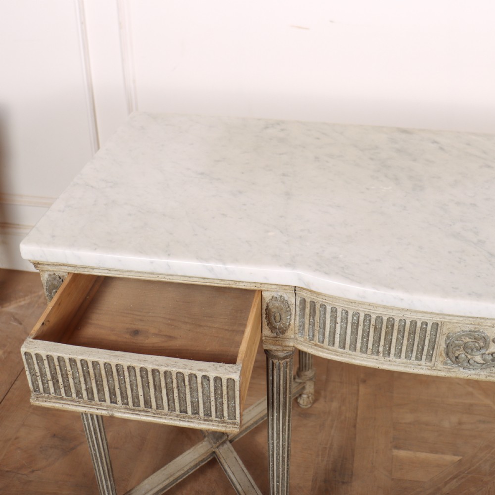 English Serpentine Console Table View V