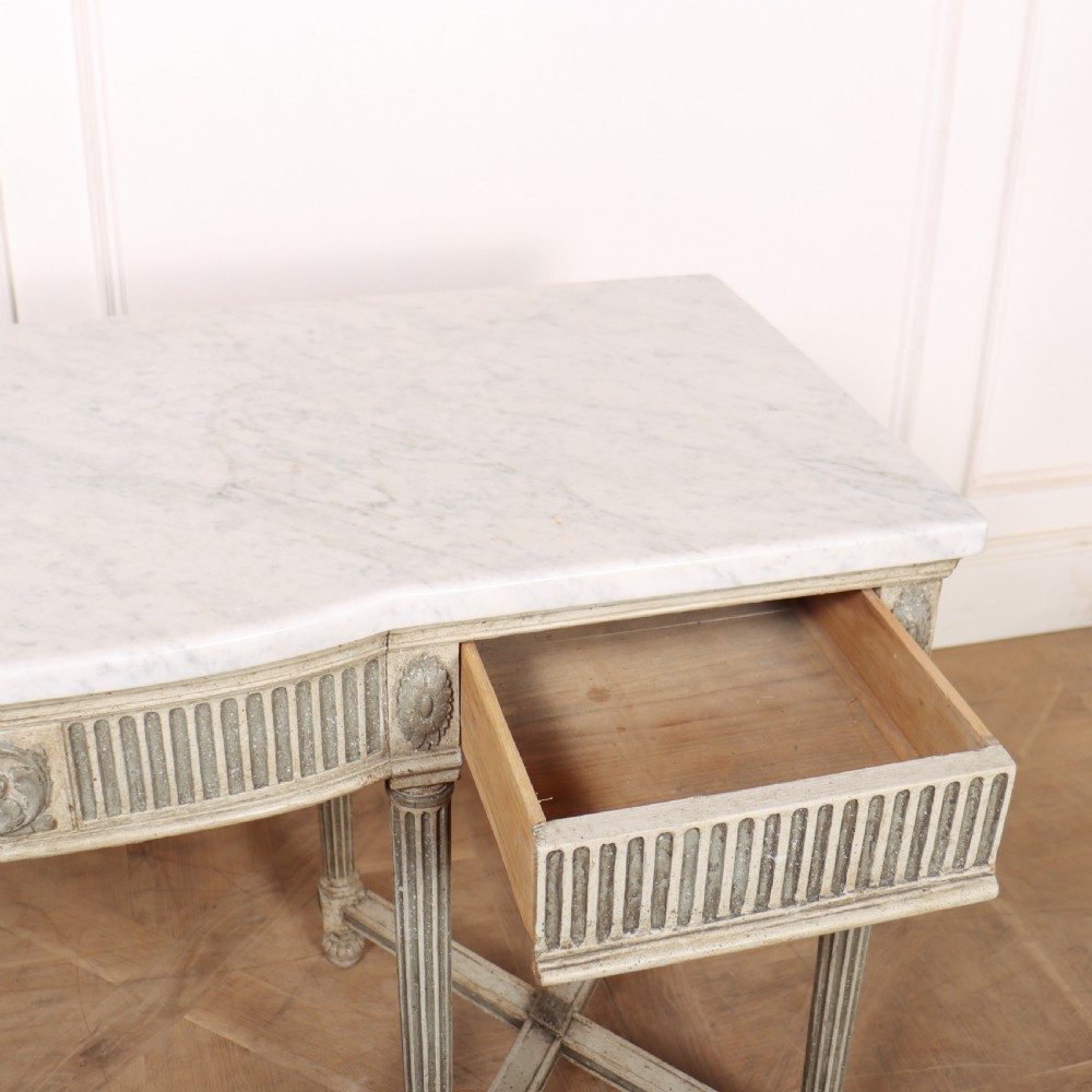English Serpentine Console Table View IX
