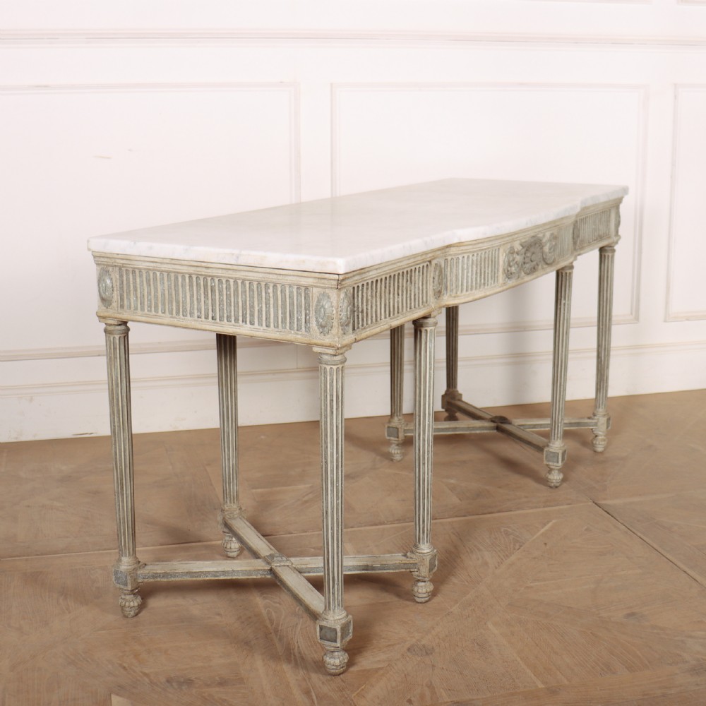 English Serpentine Console Table View X