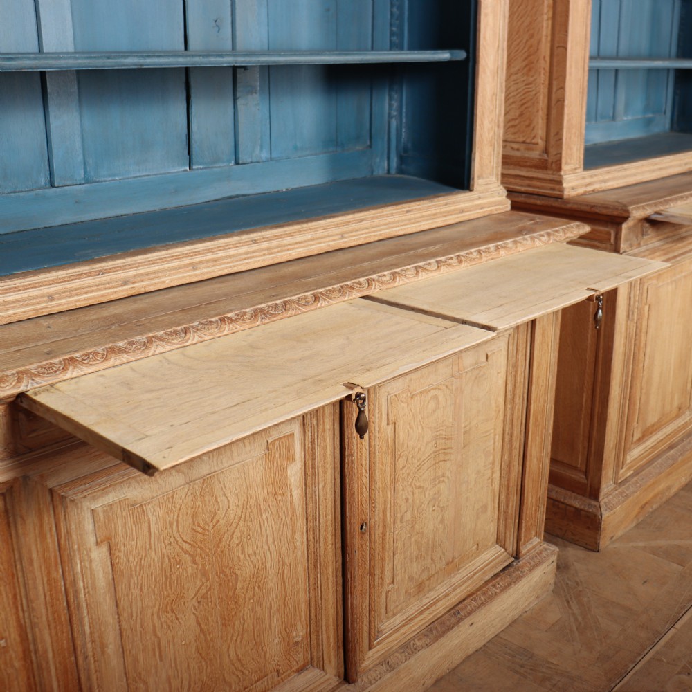 Pair of French Bleached Oak Bookcases View IV
