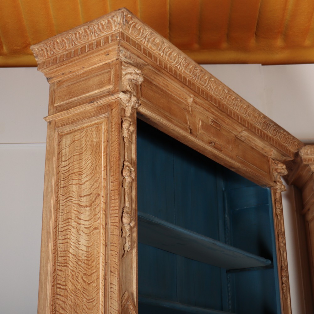 Pair of French Bleached Oak Bookcases View X