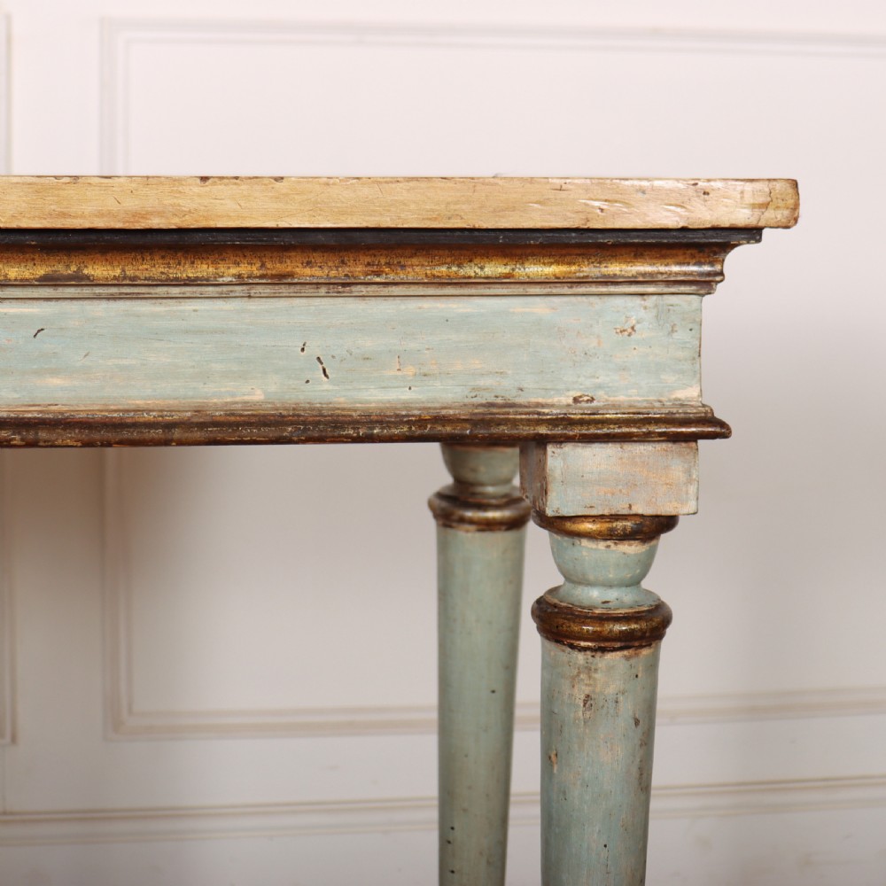 Pair of Original Painted Console Tables View VI