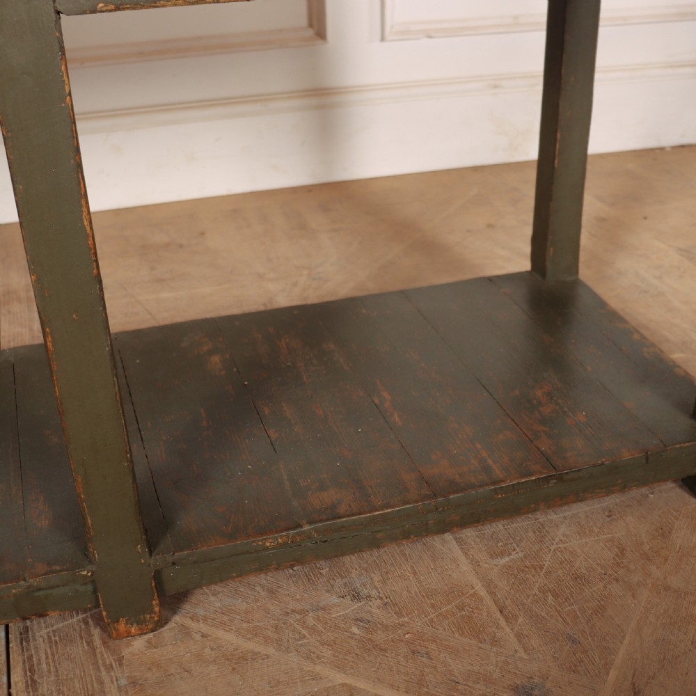 English Painted Potboard Dresser Base View V