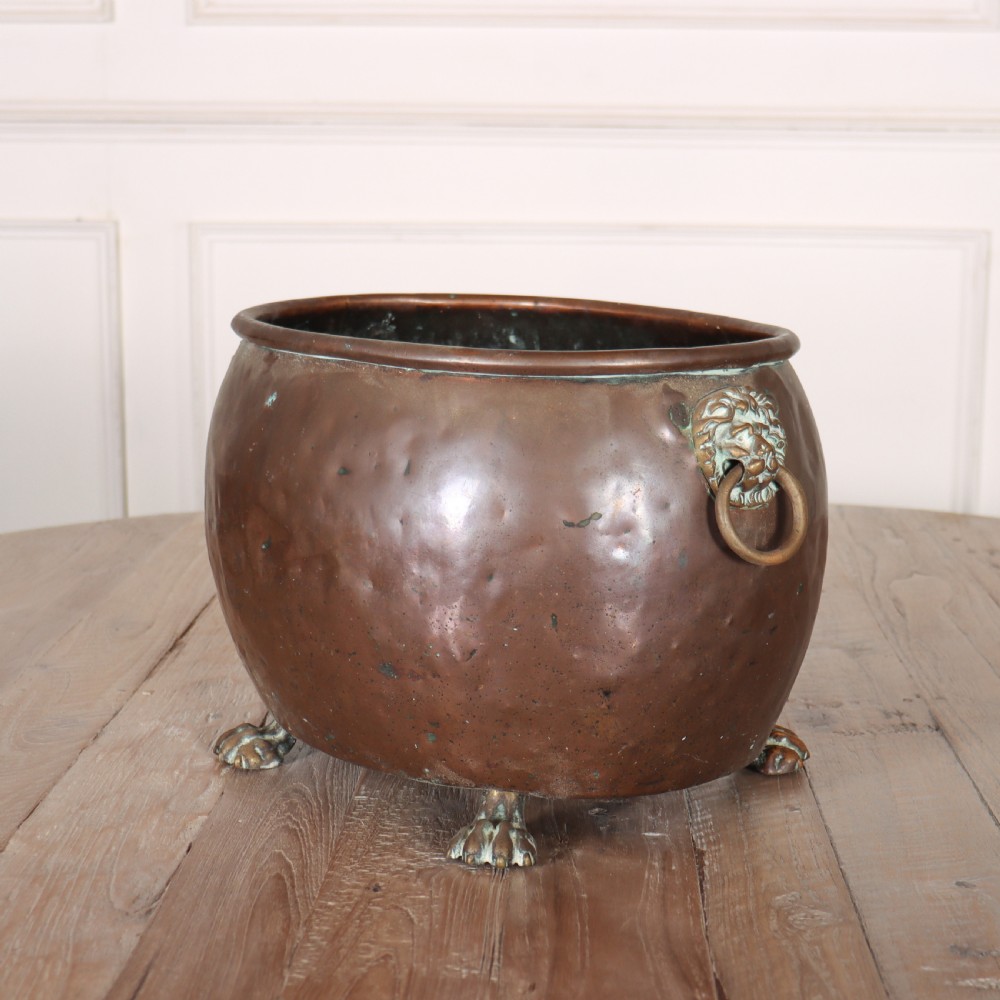Antique Brass Coal Bin