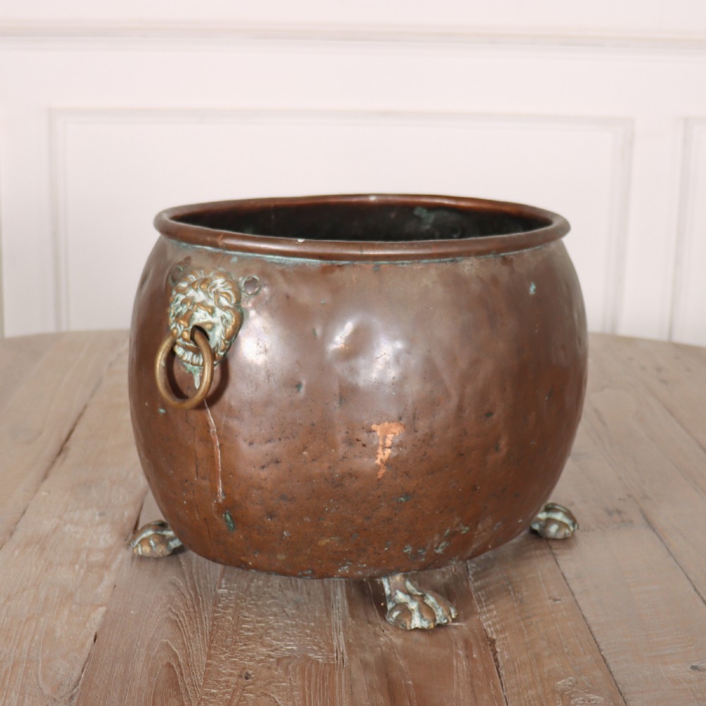 Antique Brass Coal Bin View III