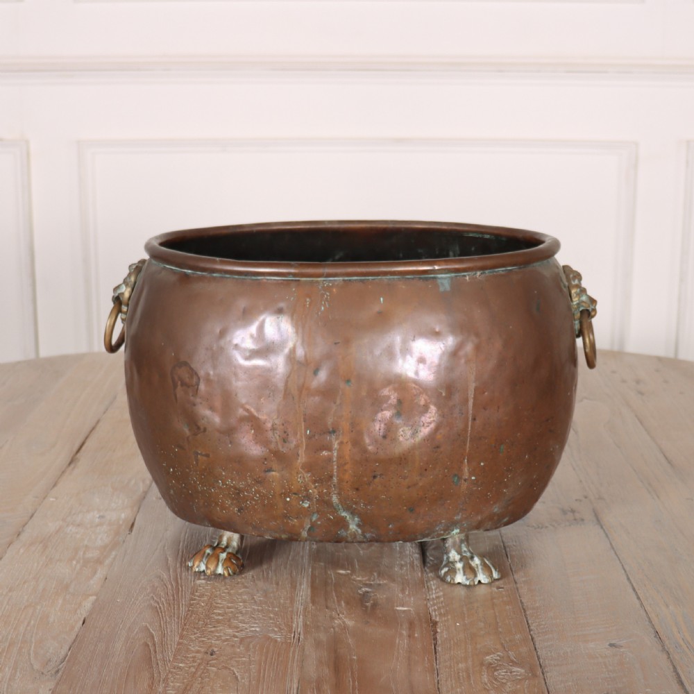 Antique Brass Coal Bin View V