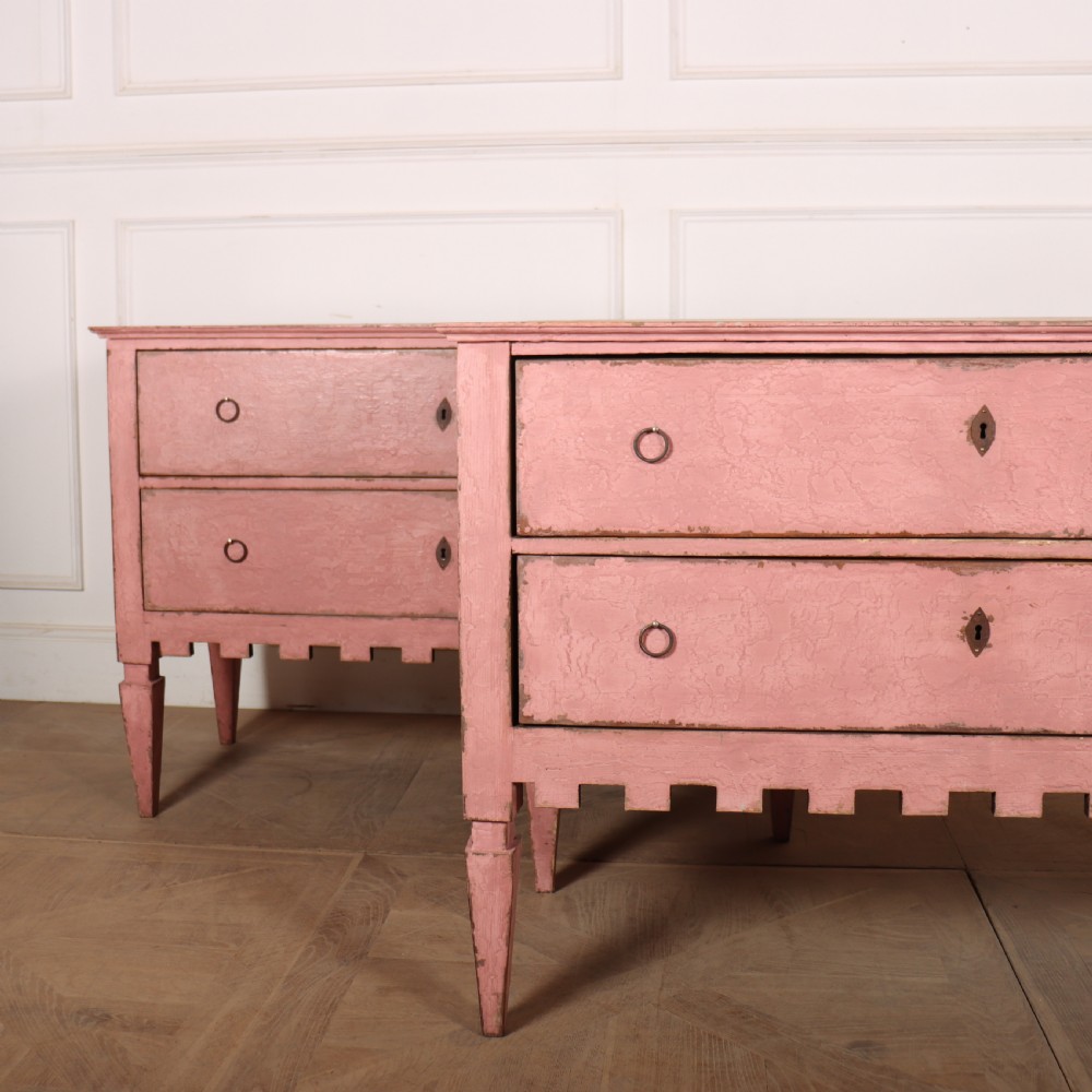 Pair of Spanish Painted Commodes View II