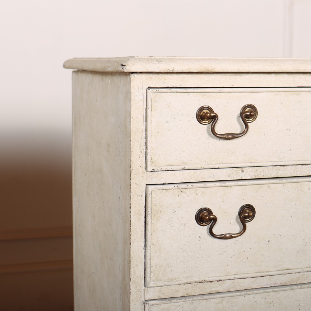 Pair of English Painted Bedside Chests View III
