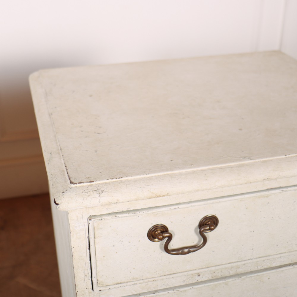 Pair of English Painted Bedside Chests View VI