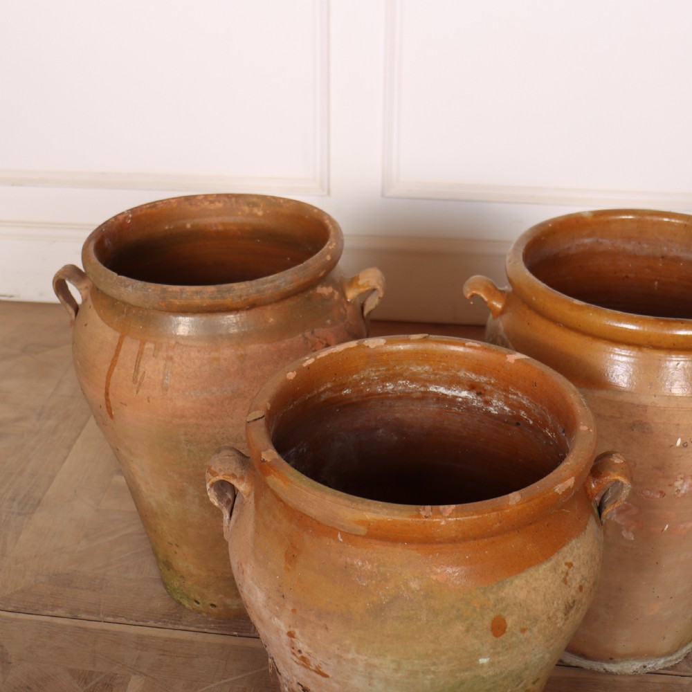 Set of 3 Spanish Terracotta Vases View II
