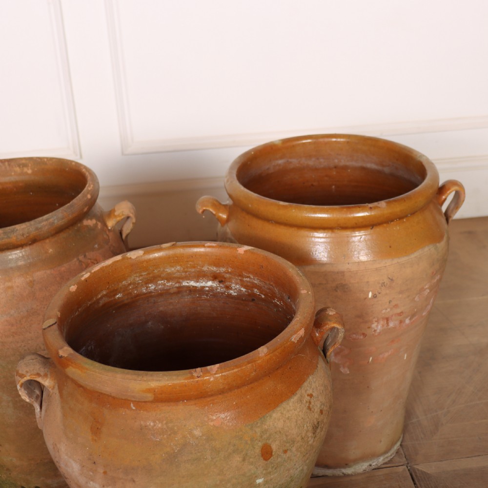 Set of 3 Spanish Terracotta Vases View III