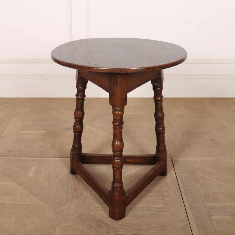 Small English Oak Cricket Table