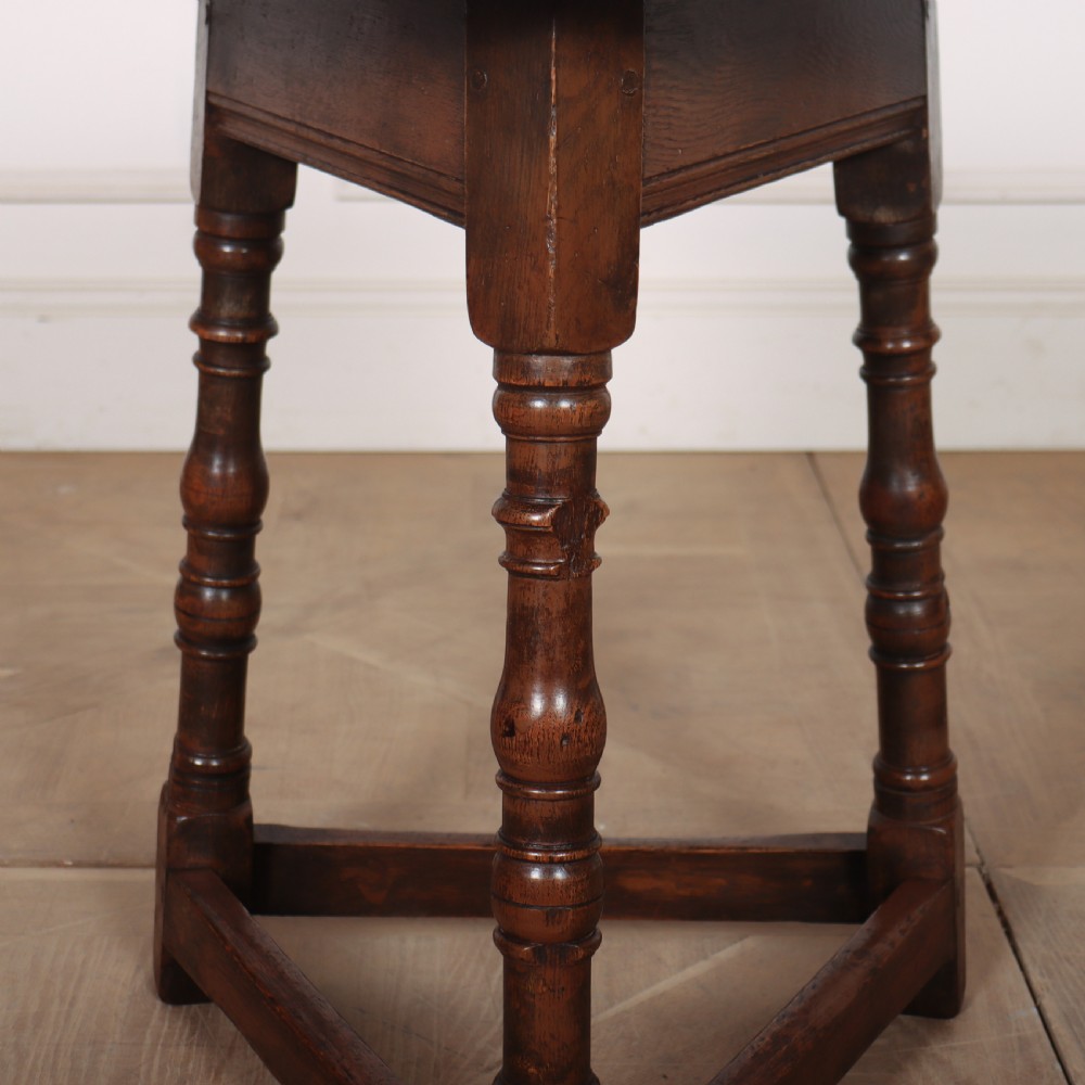Small English Oak Cricket Table View II
