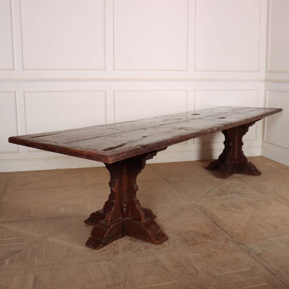 Gothic Style Oak Dining Table