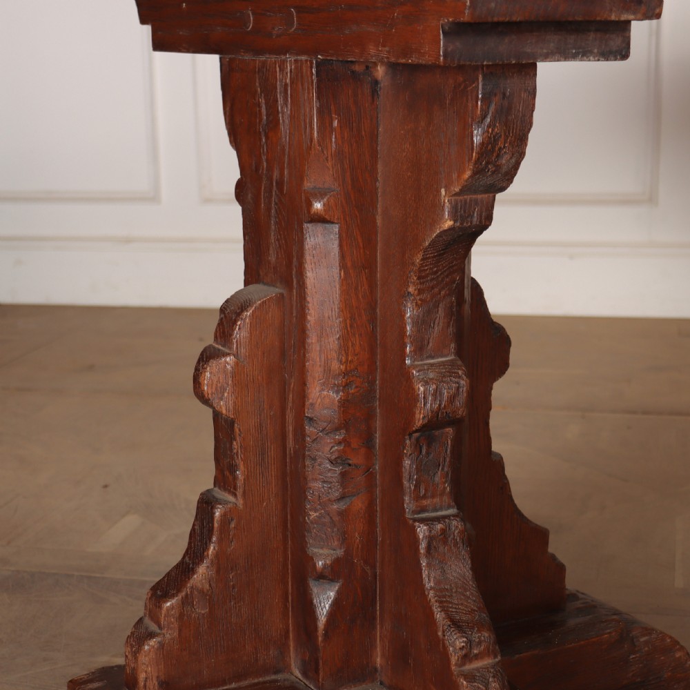 Gothic Style Oak Dining Table View III