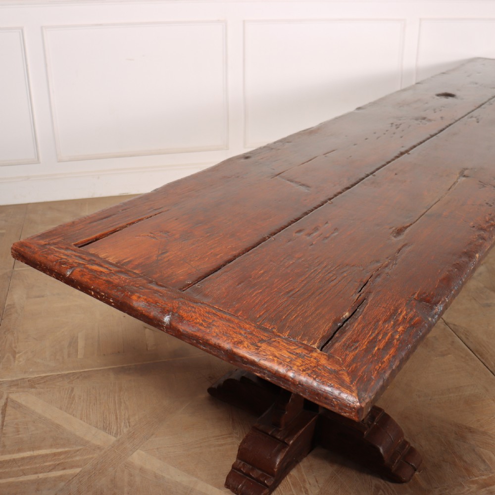 Gothic Style Oak Dining Table View IV