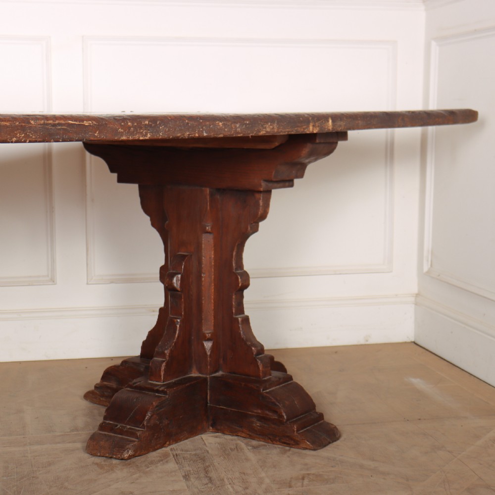 Gothic Style Oak Dining Table View VII