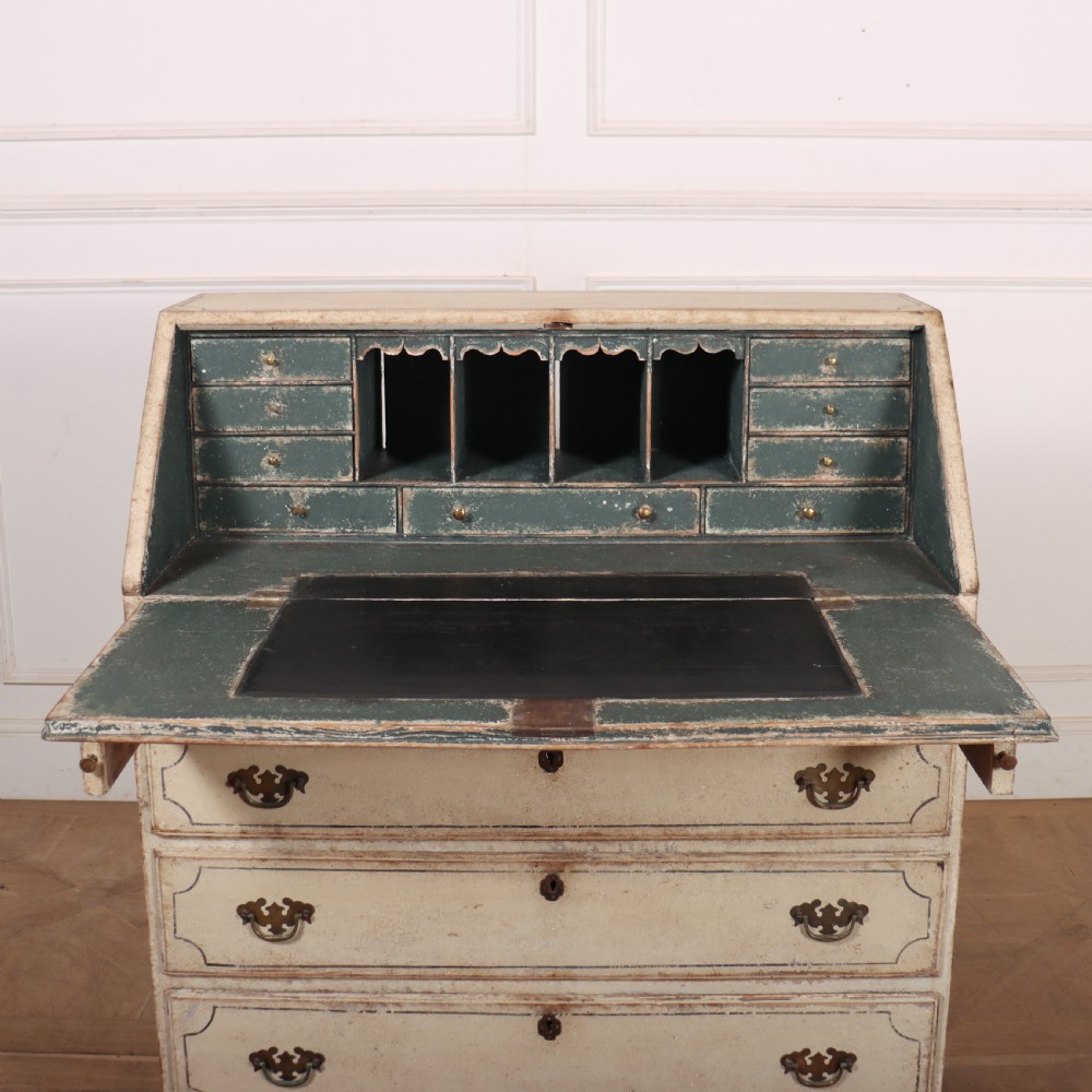 English Painted Bureau View VIII