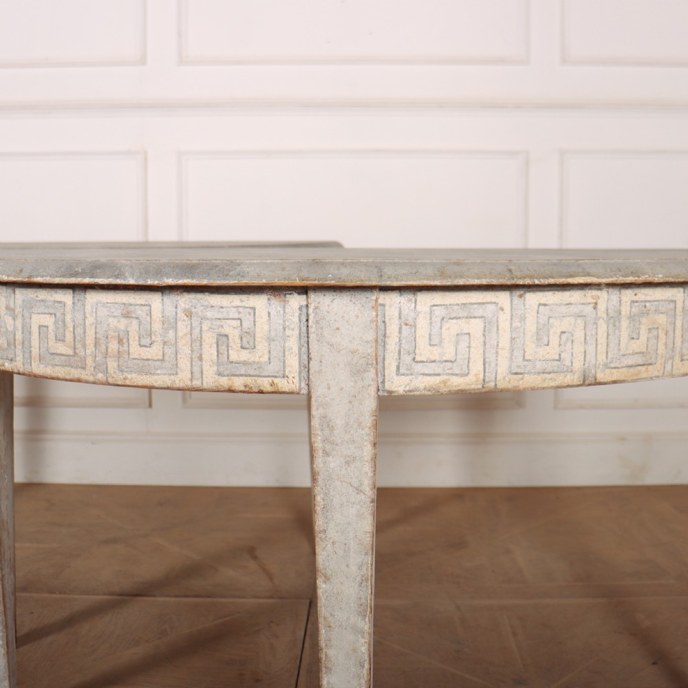 Pair of Swedish Demi Lune Consoles View IV