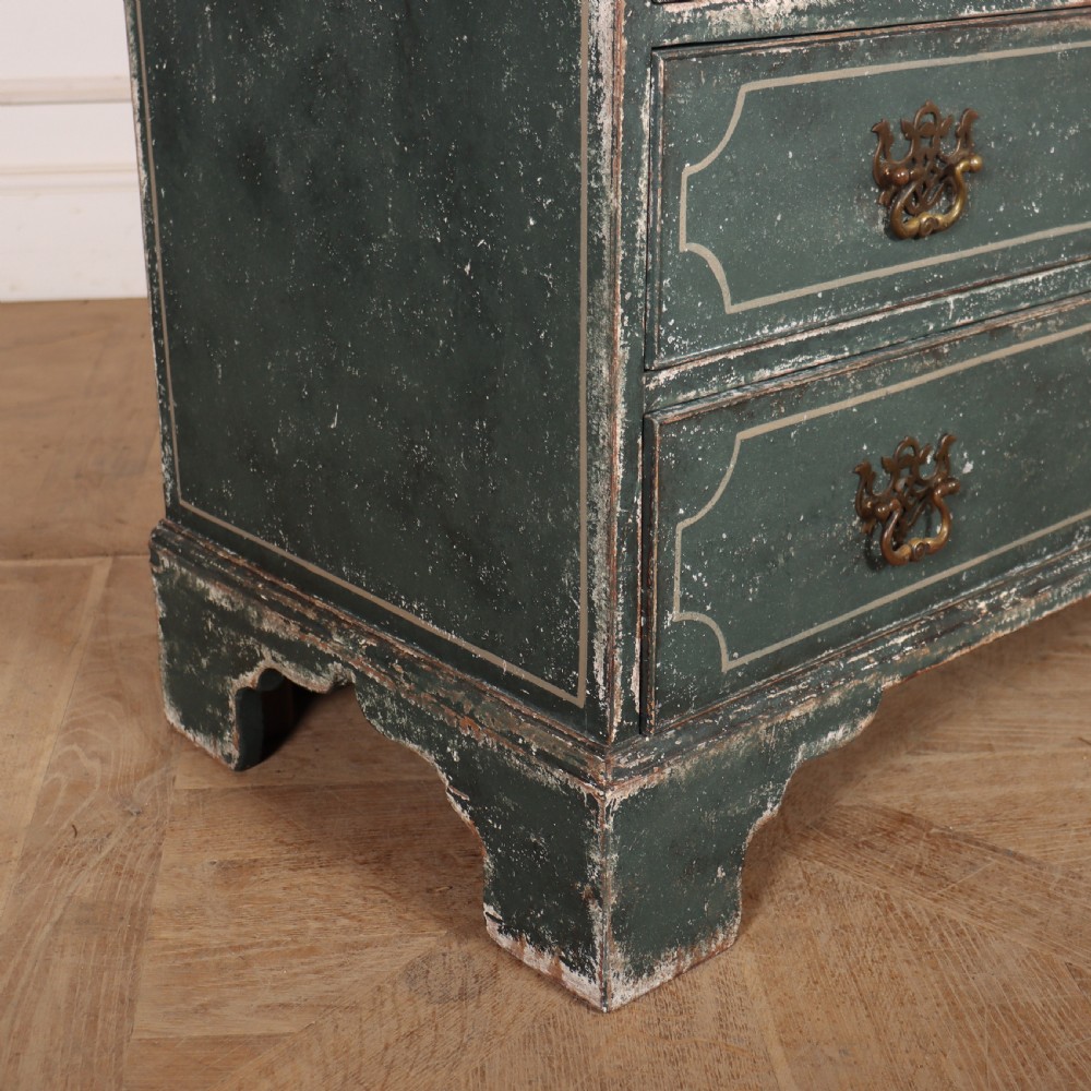 18th Century English Painted Bureau View VIII