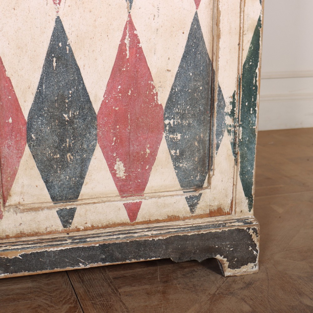 19th Century English Painted Cupboard View V